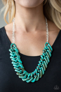 Comin In HAUTE - Blue Necklace 12n