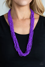 Load image into Gallery viewer, Congo Colanda - Purple  Necklace 1158N