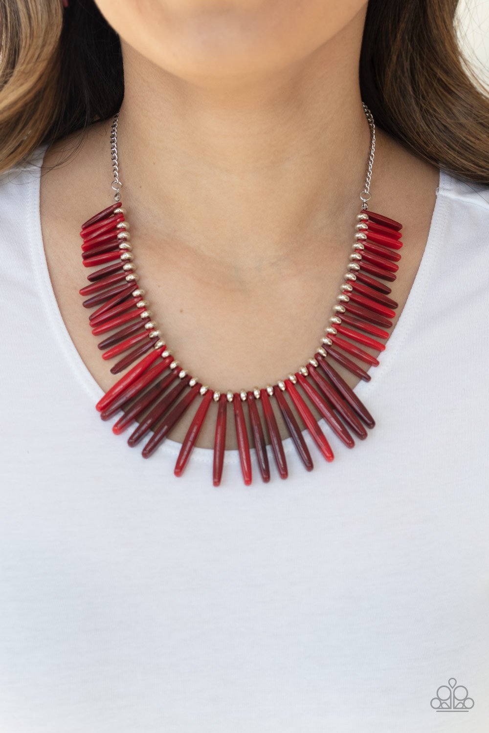 Out of My Element - Red Necklace 1196N