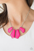 Load image into Gallery viewer, Get Up and GEO Pink Necklace 1325n
