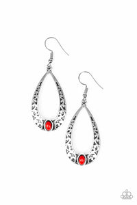 Colorfully Charismatic - Red Earring