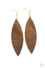 Load image into Gallery viewer, Feather Fantasy - Gold Earring 2732E