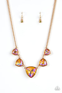 Cosmic Constellations - Gold Necklace 1071n