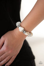 Load image into Gallery viewer, Stone Age Stunner - White Bracelet