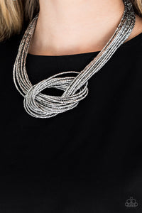 Knotted Knockout - Silver Necklace 1007n