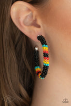 Load image into Gallery viewer, Bodaciously Beaded - Black Earring 2880e