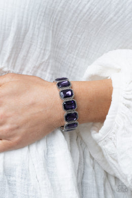 Studded Smolder - Purple Bracelet 1772b