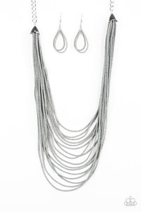 Peacefully Pacific - Silver Necklace 67n