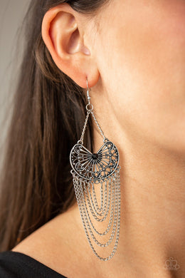 So Social Butterfly - Black Earring 48E