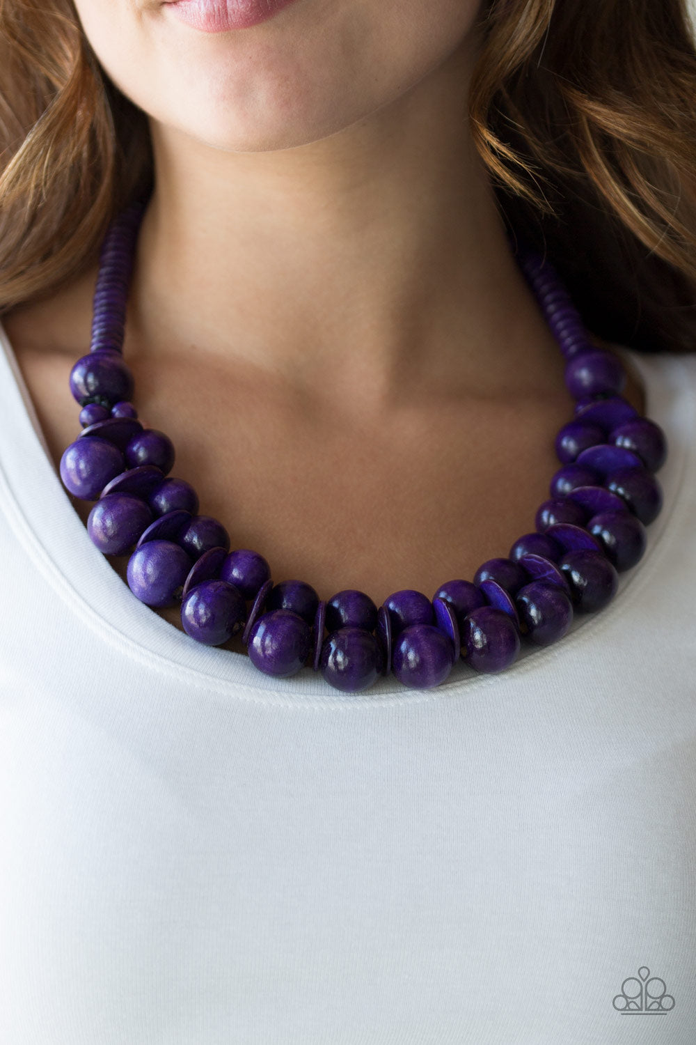 Caribbean Cover Girl - Purple Necklace 1203N