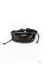 Load image into Gallery viewer, Brave Soul - Black Bracelet 1723b