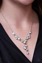 Load image into Gallery viewer, Five - Star Starlet - White Necklace 84n