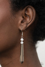 Load image into Gallery viewer, Sparkle Stream - White Earring 2875e