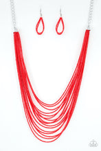 Load image into Gallery viewer, Peacefully Pacific- Red Necklace 67n