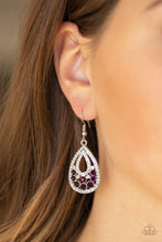 Load image into Gallery viewer, Sparkling Stardom - Purple Earring