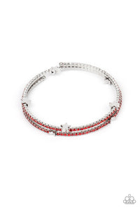 Let FREEDOM BLING - Red Bracelet 1765b