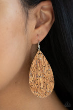 Load image into Gallery viewer, Cork It Over - Silver Earring 2516e