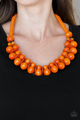 Caribbean Cover Girl - Orange Necklace 1203N