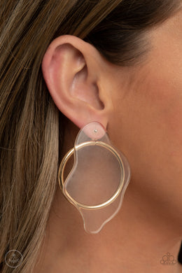 Clear The Way - Gold Earring 2811e