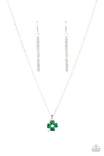 Load image into Gallery viewer, Kiss Me , I’m Irish- Green Necklace 1150n