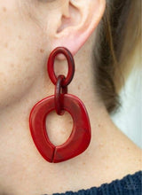 Load image into Gallery viewer, Torrid Tropicana - Red Earring 41E