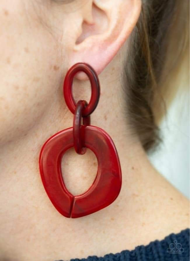 Torrid Tropicana - Red Earring 41E