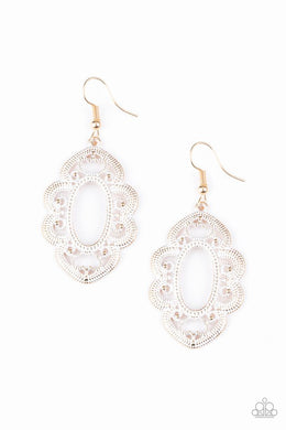 Mantrass and Mandalas - White Earring