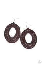 Load image into Gallery viewer, Retro Retreat - Brown Earring