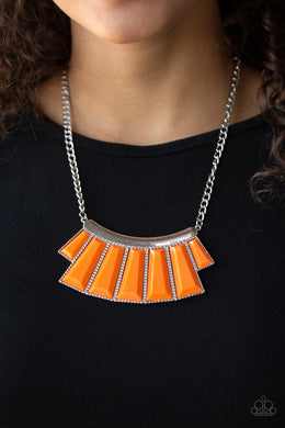 Glamour Goddess - Orange Necklace 65n