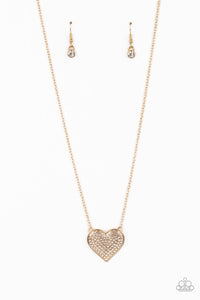 Spellbinding Sweetheart - Gold Necklace 1468n