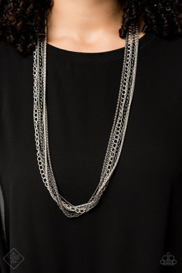 Turn Up The Mix - Silver Necklace 42n