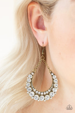 Once In A SHOWTIME - Brass Earring