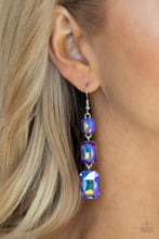 Load image into Gallery viewer, Cosmic Red Carpet - Blue Earring 2893e