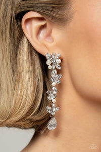 Light at the Opera - White Earring 2922e