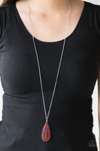 Load image into Gallery viewer, Tiki Tease - Red Necklace 2584N
