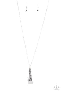 Prized Pendulum - Silver Necklace