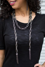 Load image into Gallery viewer, SCARFed for Attention - Gunmetal  Blockbuster Necklace 1273N