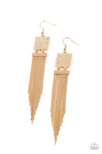 Dramatically Deco - Gold Earring 2900e