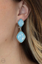 Load image into Gallery viewer, Double Dipping Diamonds - Blue Earring 2885e