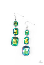 Load image into Gallery viewer, Cosmic Red Carpet - Green Earring 2893e