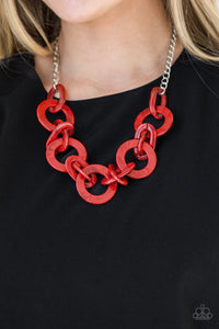 Chromatic Charm - Red  Necklace 15n