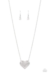 Spellbinding Sweetheart- White Necklace 1468n