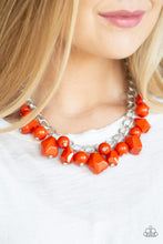 Load image into Gallery viewer, Gorgeously Globetrotter - Orange Necklace 1099N