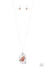 Load image into Gallery viewer, Asymmetrical Bliss - Orange Necklace