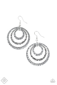 Out Of Control Shimmer  - Silver Earring