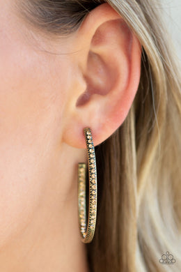 Globetrotting Glitter - Brass Earring 2520e