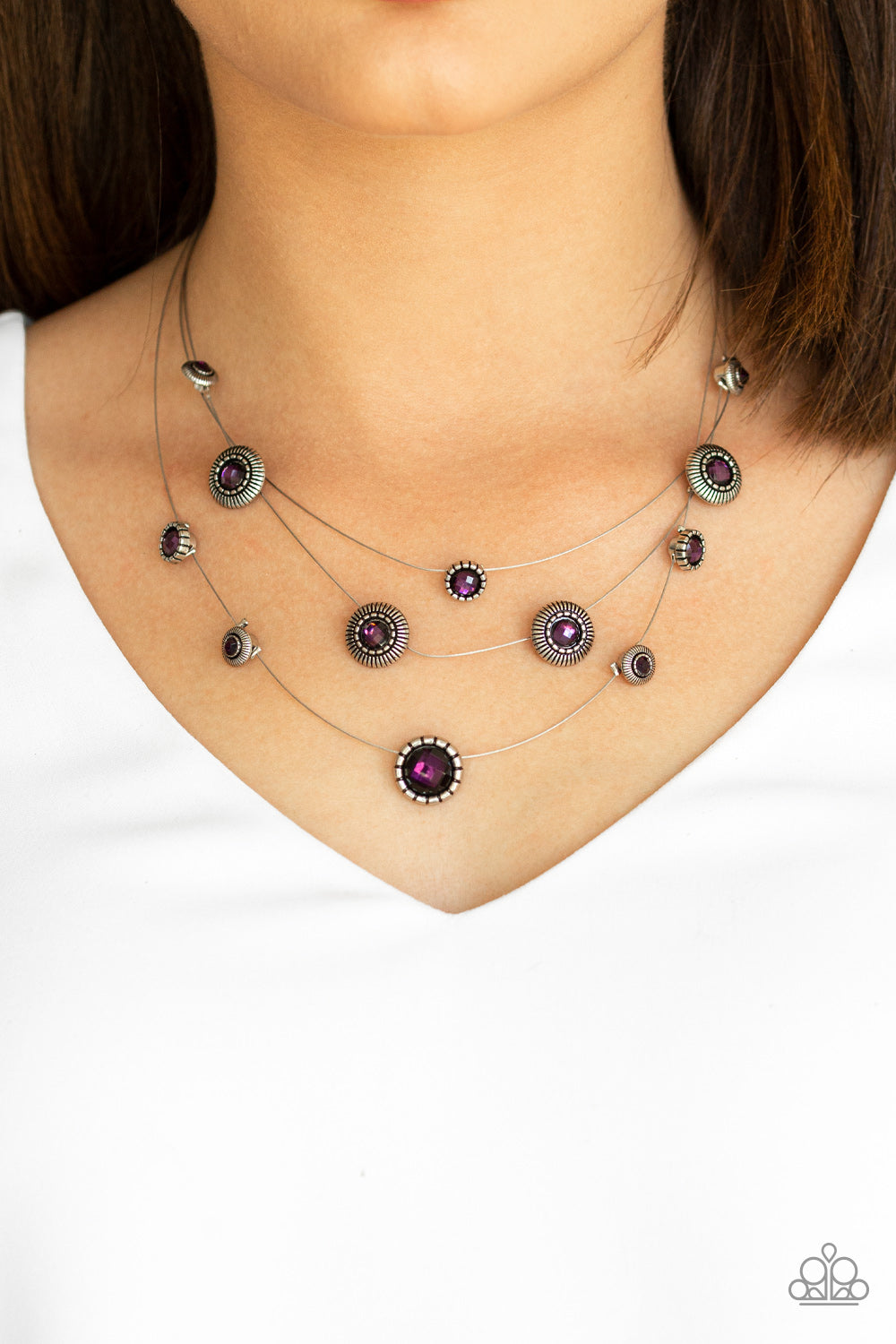 SHEER Thing - Purple  Necklace 1337N