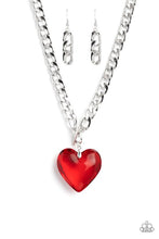 Load image into Gallery viewer, Glassy - Heroes - Red Necklace  1474n