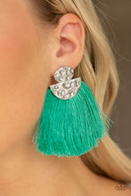 Load image into Gallery viewer, Make Some PLUME - Green Earring 17E