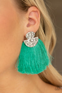 Make Some PLUME - Green Earring 17E